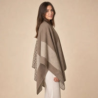 Ton poncho Poncho À Carreaux Style Cape