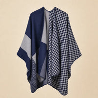 Ton poncho Poncho À Carreaux Style Cape