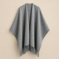 Ton poncho Poncho À Franges Crème