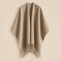 Ton poncho Poncho À Franges Crème