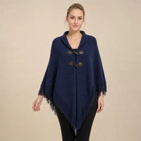 Ton poncho Poncho À Franges En Maille