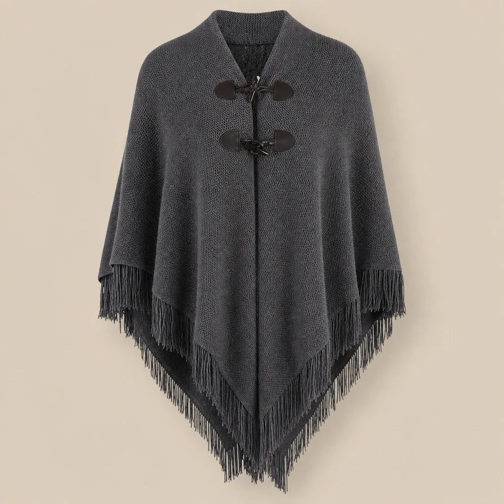 Ton poncho Poncho À Franges En Maille