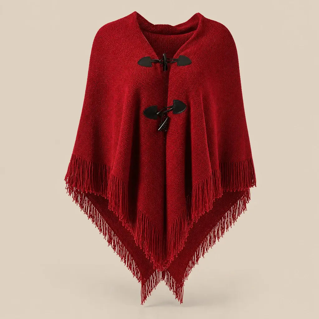 Ton poncho Poncho À Franges En Maille