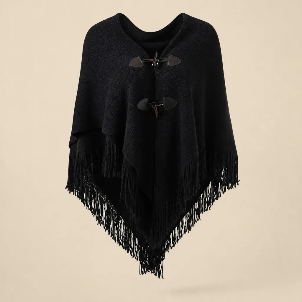 Ton poncho Poncho À Franges En Maille