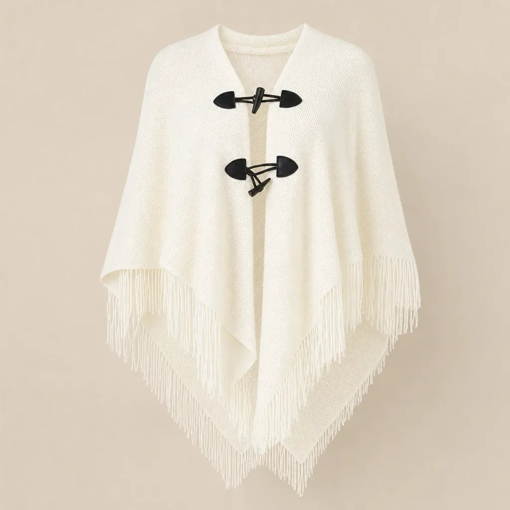 Ton poncho Poncho À Franges En Maille