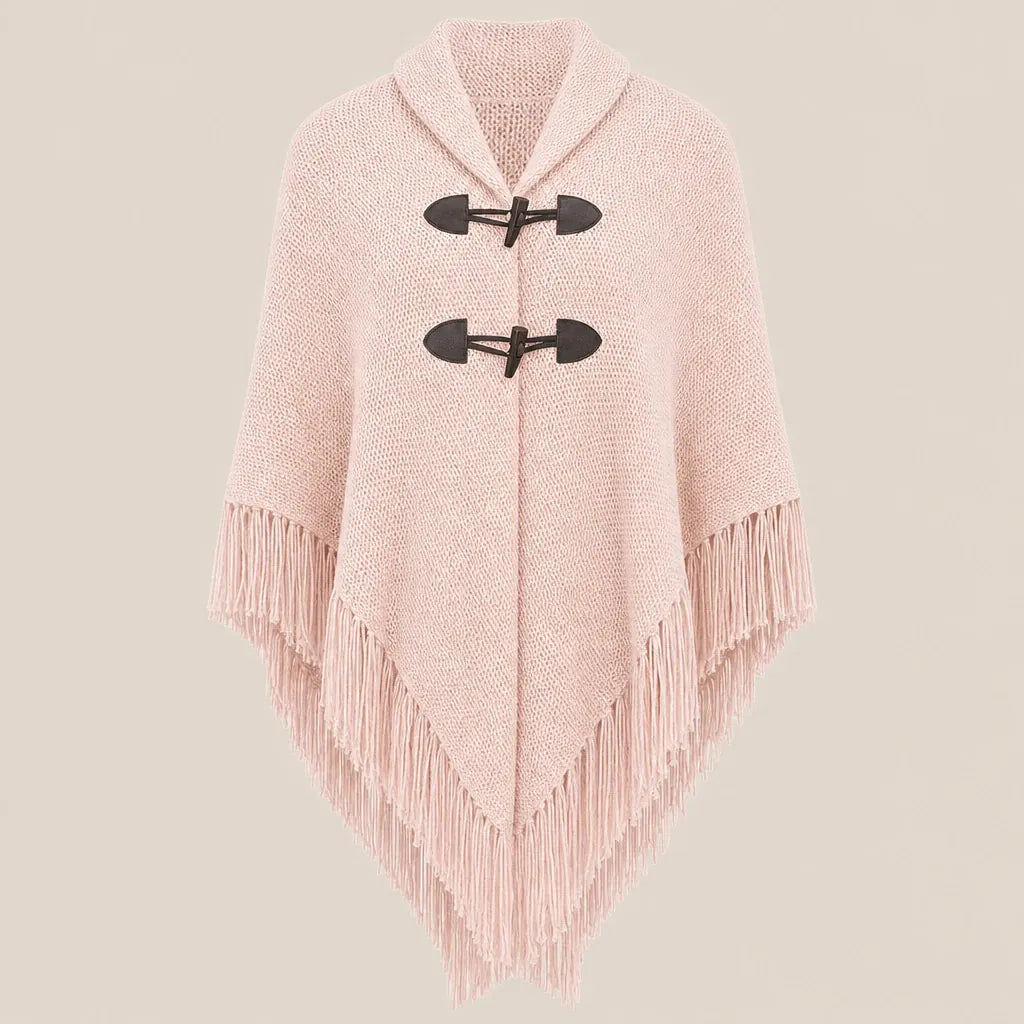 Ton poncho Poncho À Franges En Maille
