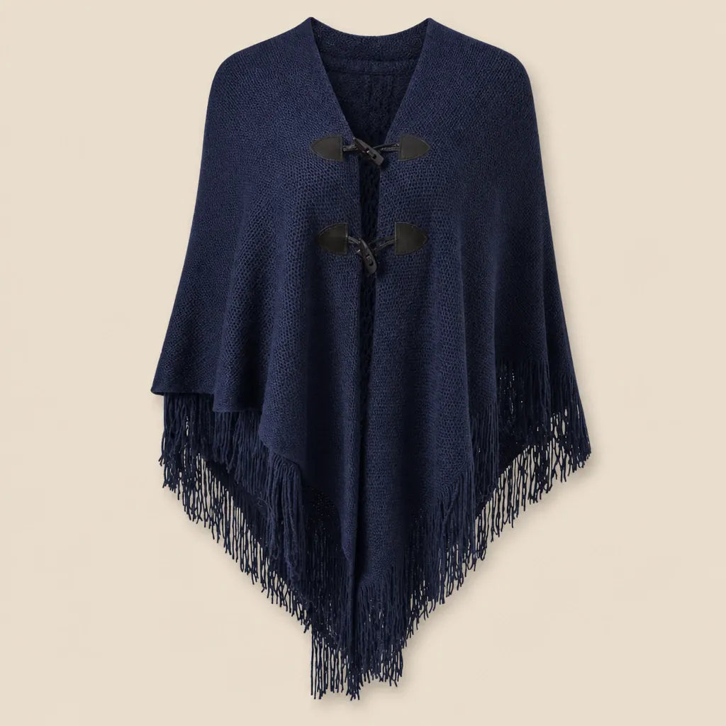 Ton poncho Poncho À Franges En Maille