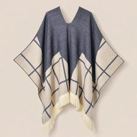 Ton poncho Poncho À Franges Jacquard Printemps