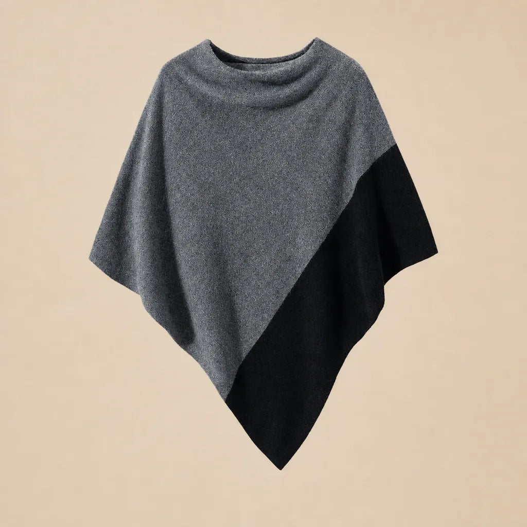 Ton poncho Poncho Asymétrique En Maille Pour Femme