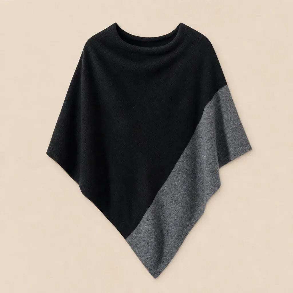 Ton poncho Poncho Asymétrique En Maille Pour Femme