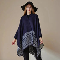 Ton poncho Poncho Automne Ample Imprimé