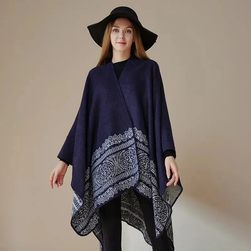 Ton poncho Poncho Automne Ample Imprimé