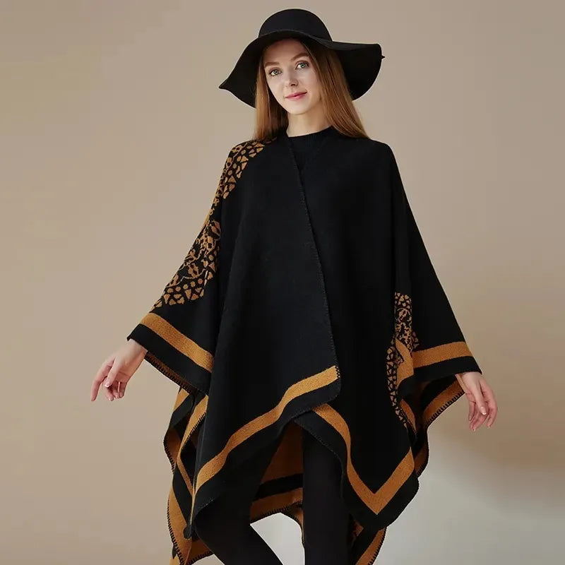 Ton poncho Poncho Automne Ample Imprimé