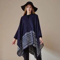 Ton poncho Poncho Automne Ample Imprimé