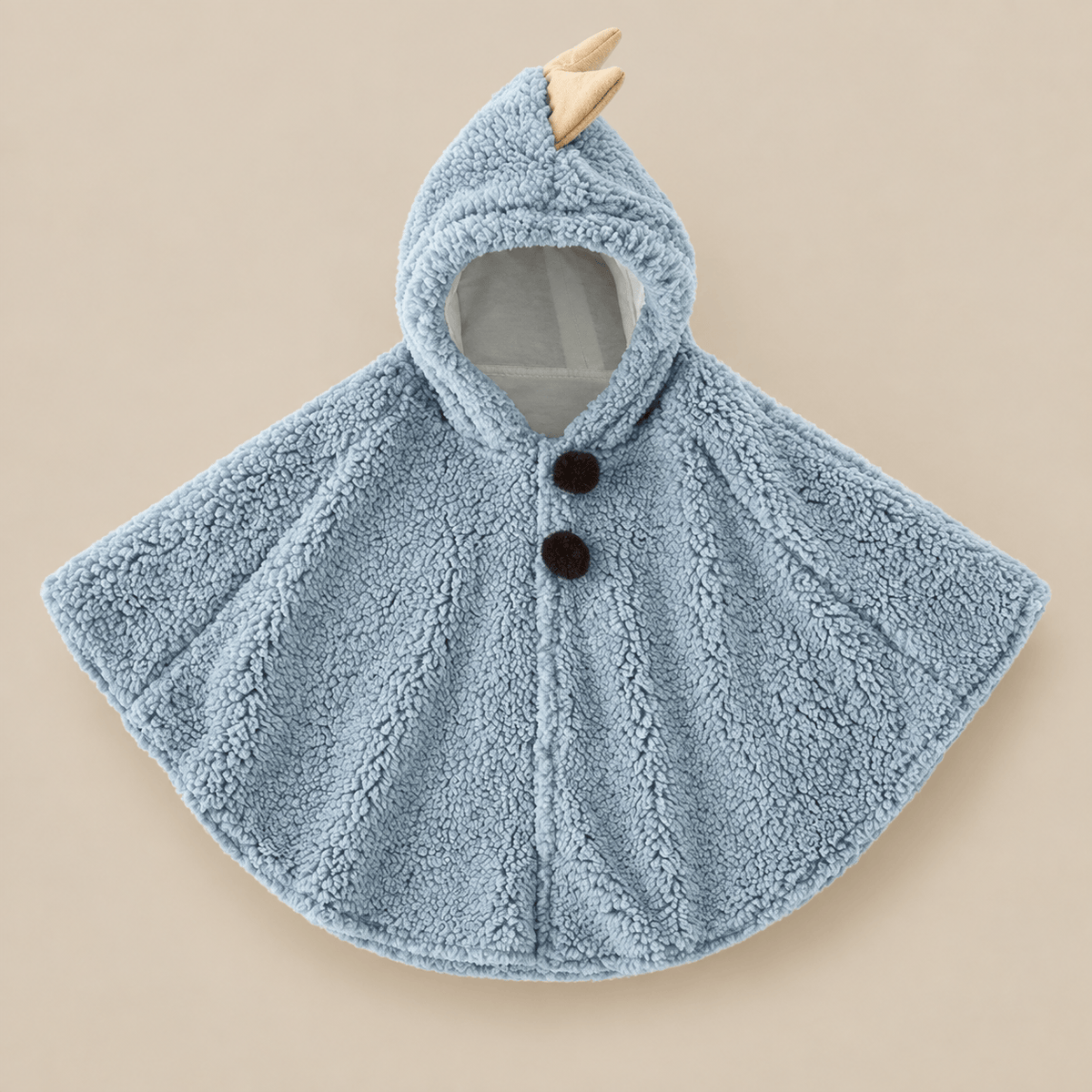 Ton poncho Poncho Bebe Effet Peluche À Capuche Oreilles