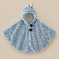 Ton poncho Poncho Bebe Effet Peluche À Capuche Oreilles