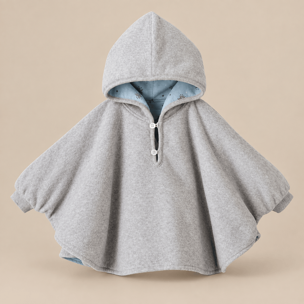 Ton poncho Poncho Bebe Hiver Polaire Bleu Marine