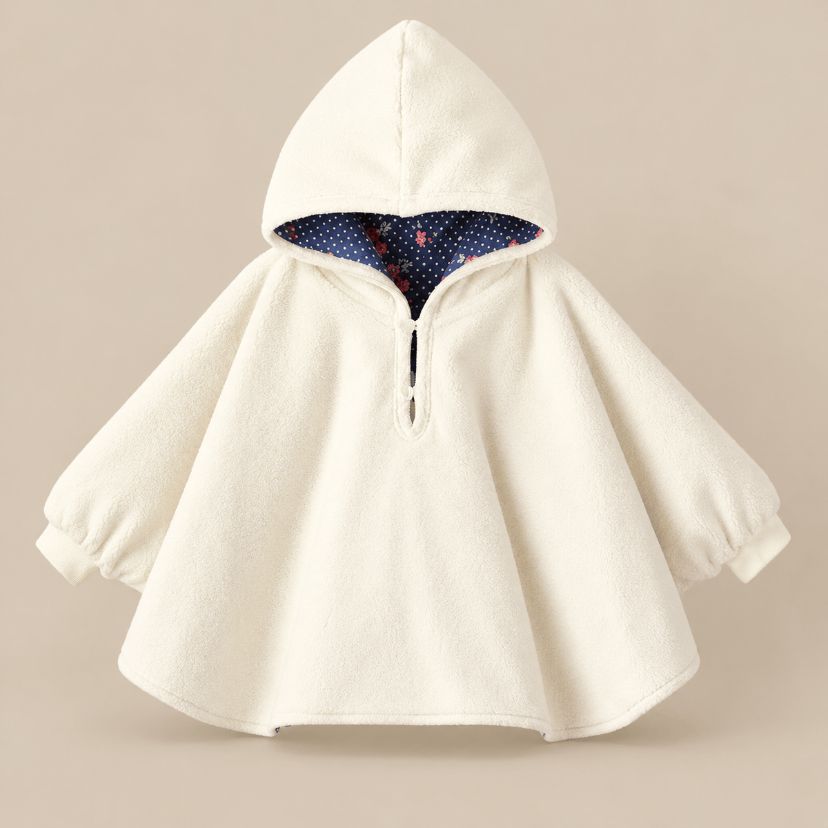 Ton poncho Poncho Bebe Hiver Polaire Bleu Marine