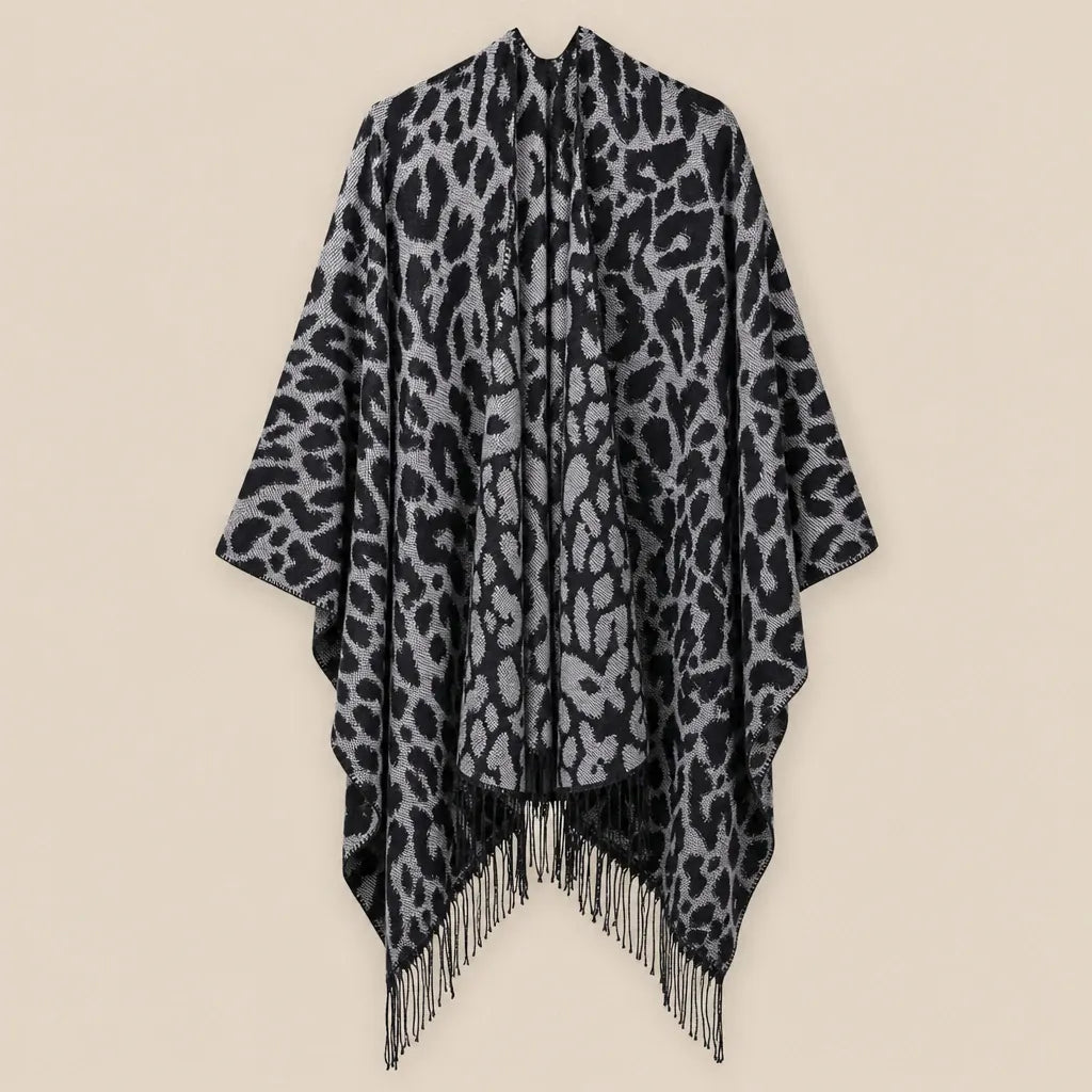 Ton poncho Poncho Beige Femme Châle Motif Ethnique