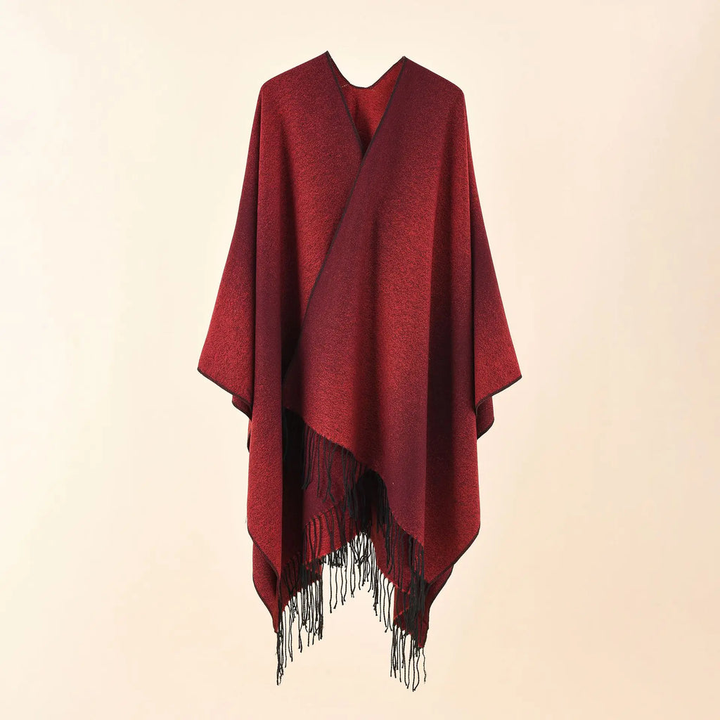 Ton poncho Poncho Bleu À Franges