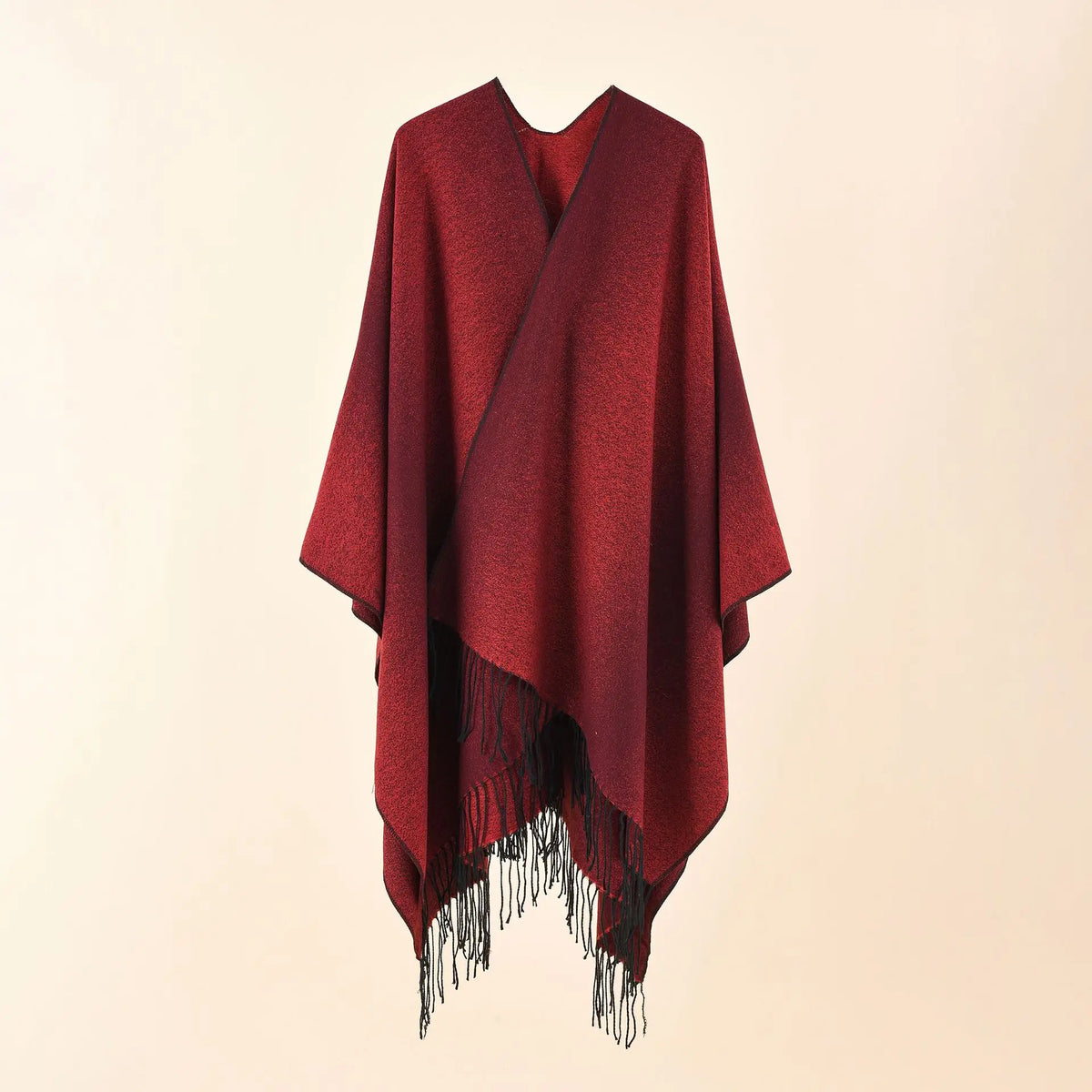 Ton poncho Poncho Bleu À Franges