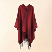 Ton poncho Poncho Bleu À Franges
