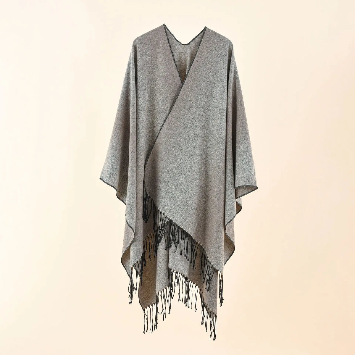 Ton poncho Poncho Bleu À Franges
