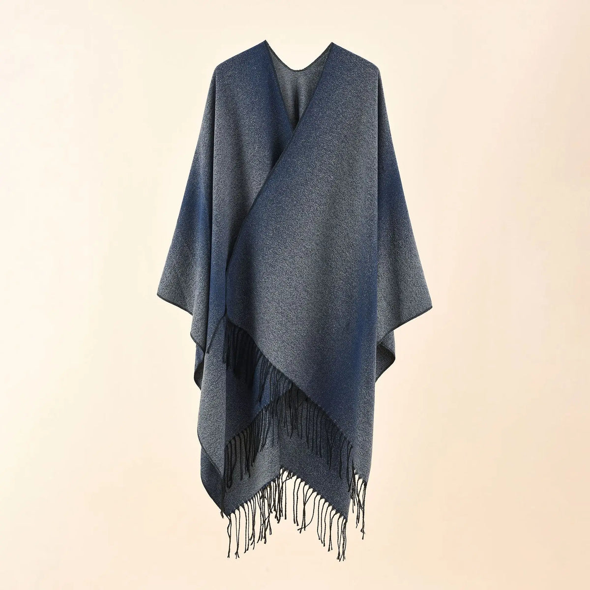 Ton poncho Poncho Bleu À Franges