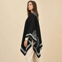 Ton poncho Poncho Cachemire Floral