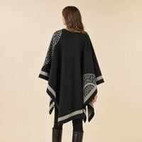 Ton poncho Poncho Cachemire Floral