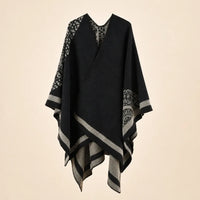 Ton poncho Poncho Cachemire Floral