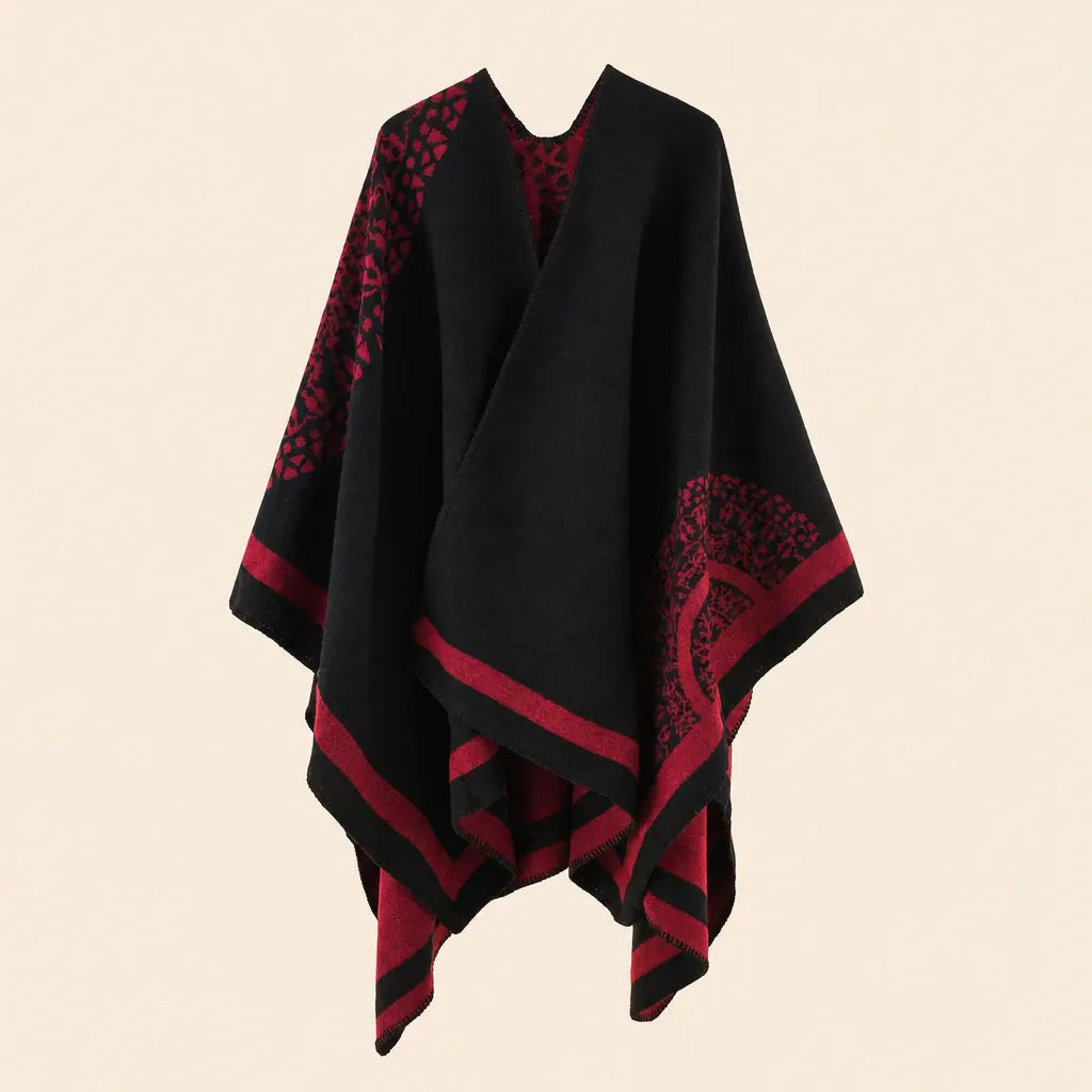 Ton poncho Poncho Cachemire Floral