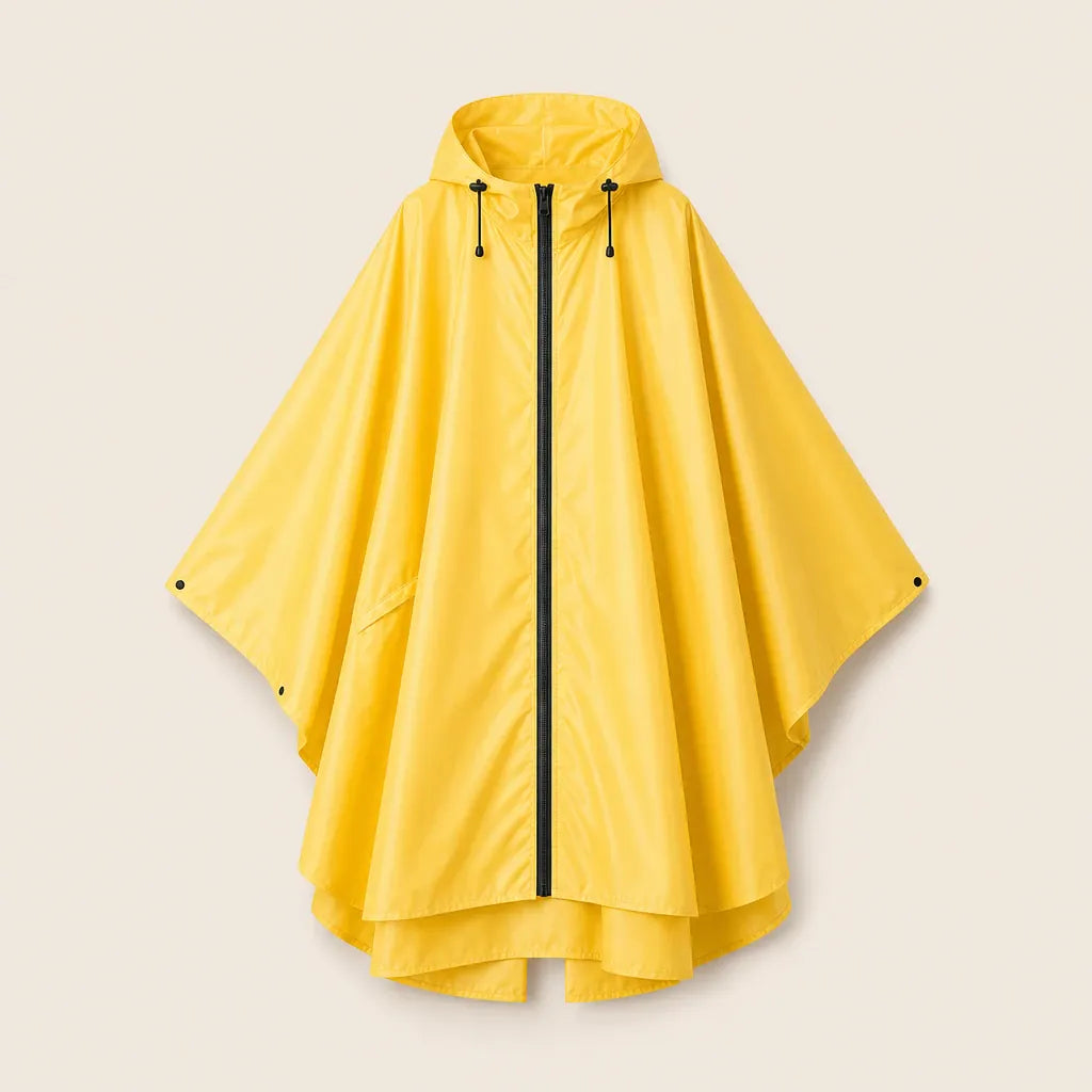 Ton poncho Poncho Cape De Pluie Avec Fermeture Éclair Pliable
