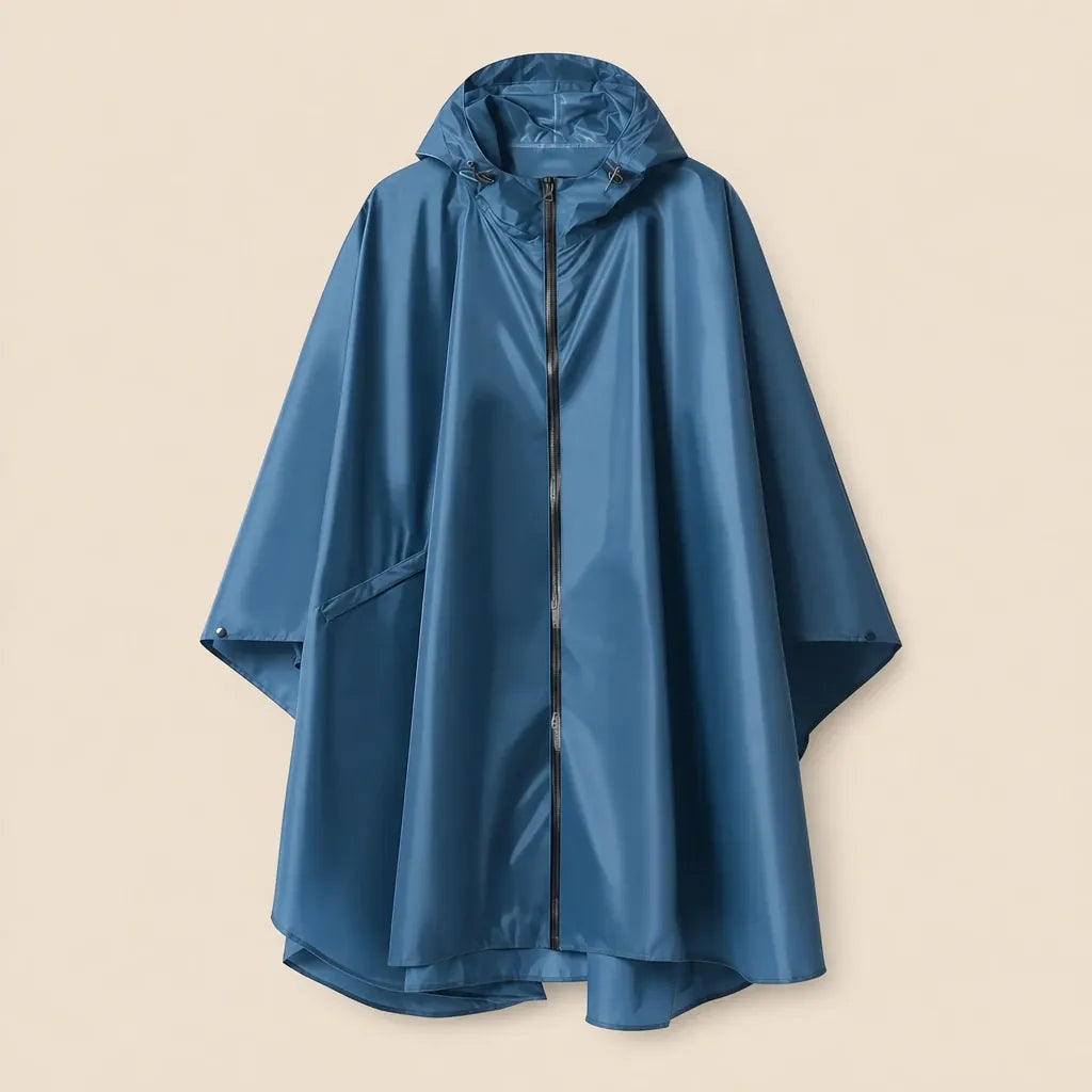 Ton poncho Poncho Cape De Pluie Avec Fermeture Éclair Pliable
