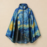 Ton poncho Poncho Cape De Pluie Van Gogh Nuit Étoilée Unisexe