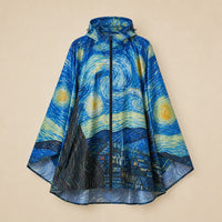 Ton poncho Poncho Cape De Pluie Van Gogh Nuit Étoilée Unisexe