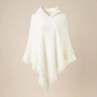 Ton poncho Poncho Crochet À Capuche Avec Franges