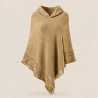 Ton poncho Poncho Crochet À Capuche Avec Franges