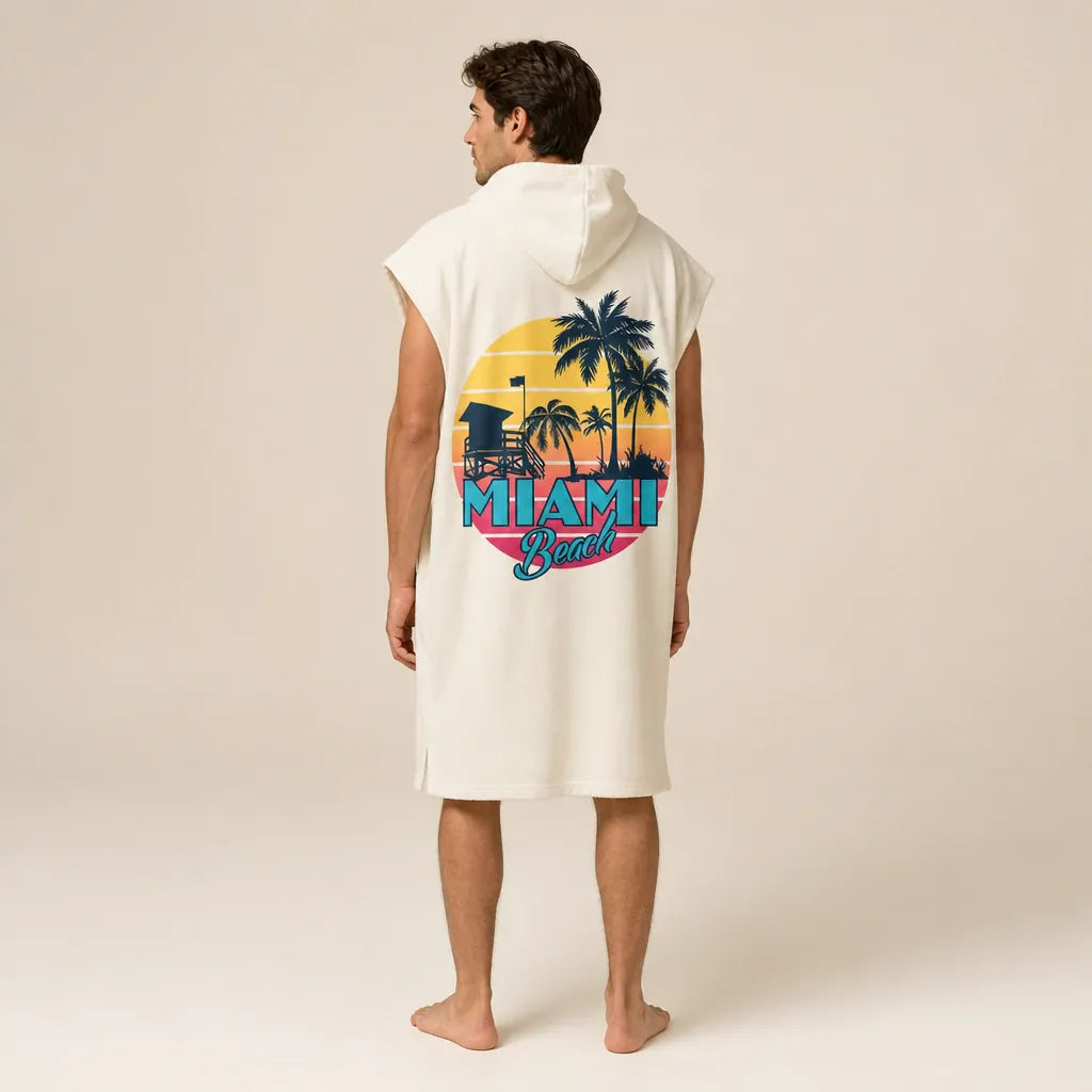 Ton poncho Poncho De Bain À Capuche Microfibre