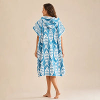 Ton poncho Poncho De Bain Adulte Microfibre À Capuche