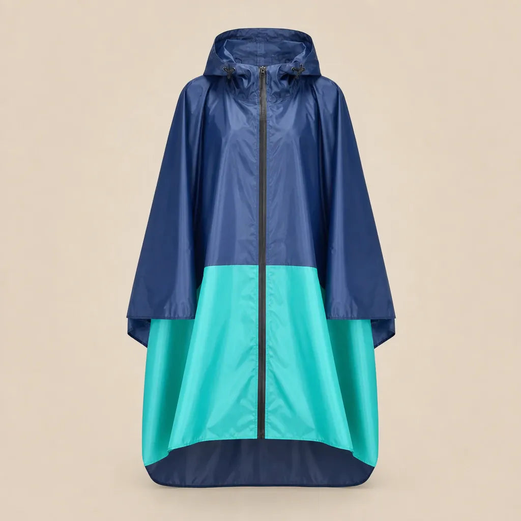 Ton poncho Poncho De Pluie Femme Randonnée À Pois Avec Pochette