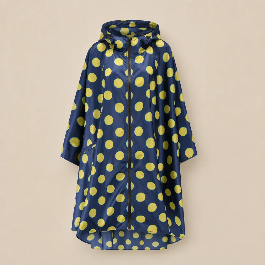 Ton poncho Poncho De Pluie Femme Randonnée À Pois Avec Pochette