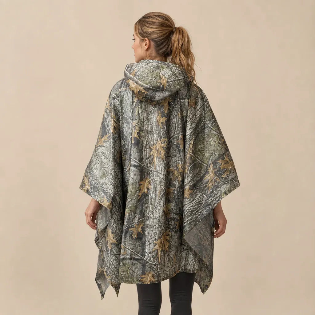 Ton poncho Poncho De Pluie Femme Randonnée Tactique Camouflage