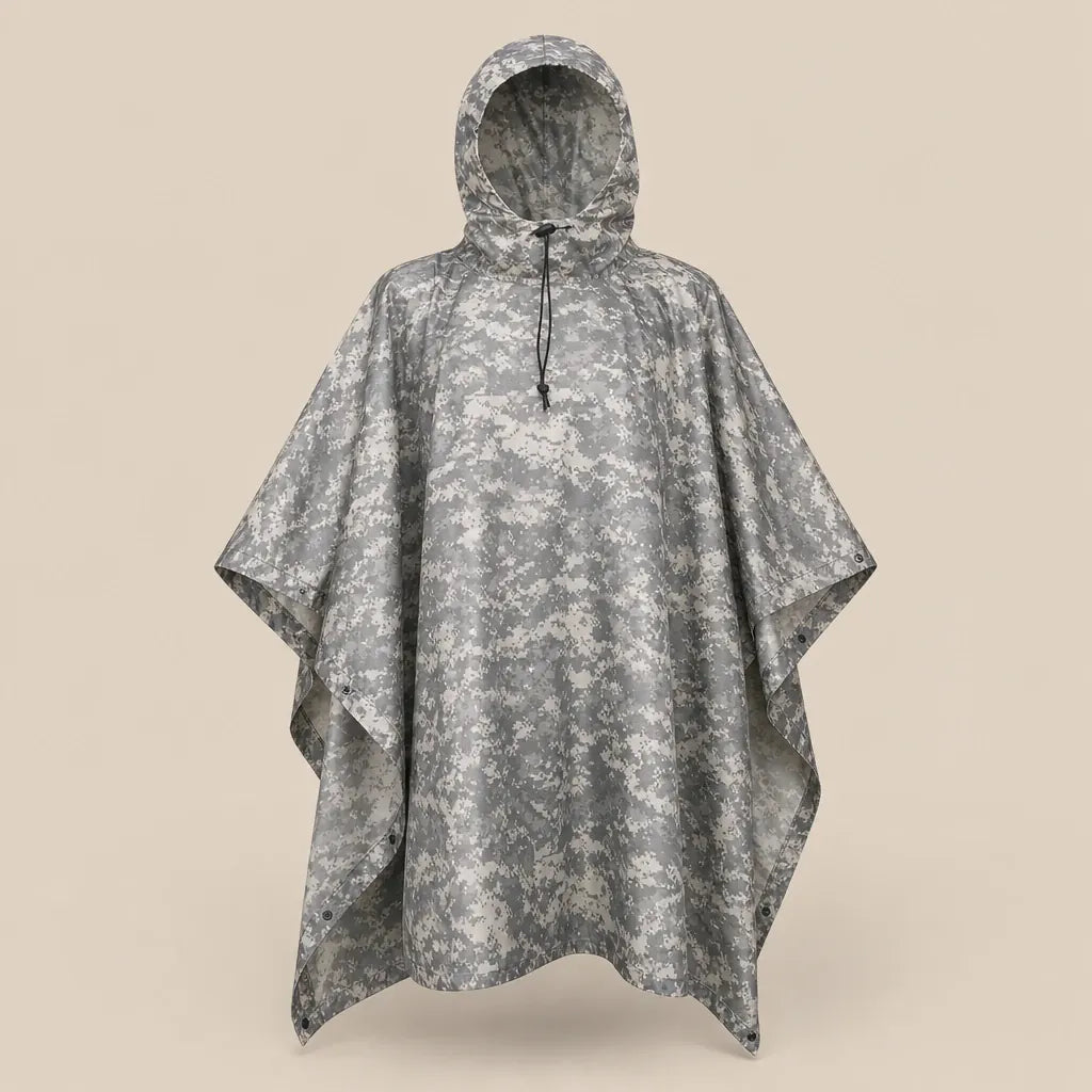 Ton poncho Poncho De Pluie Femme Randonnée Tactique Camouflage