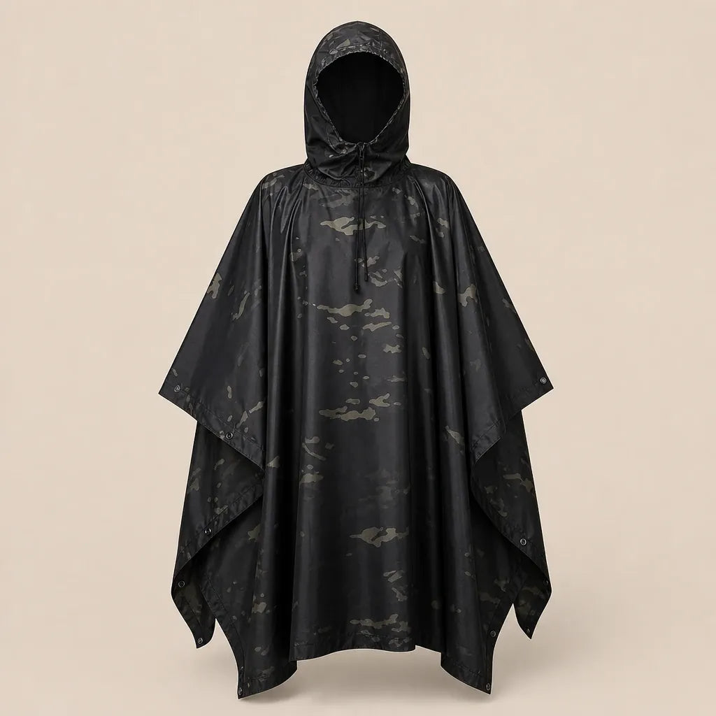 Ton poncho Poncho De Pluie Femme Randonnée Tactique Camouflage