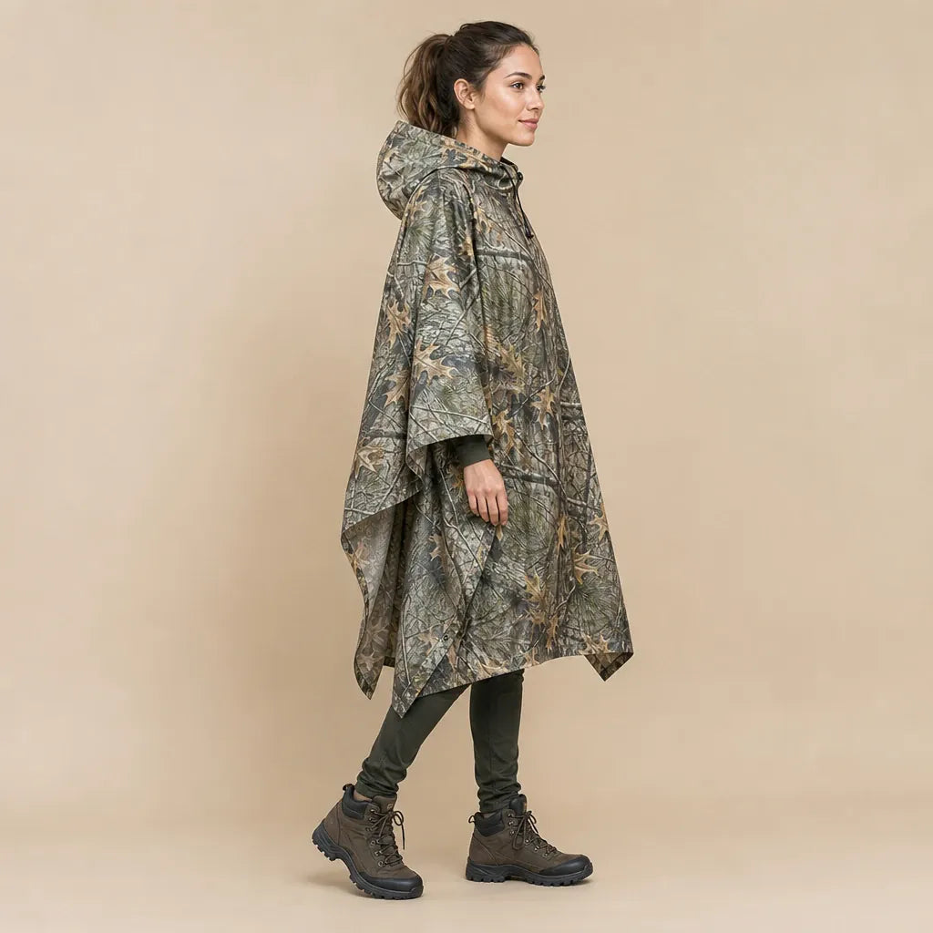 Ton poncho Poncho De Pluie Femme Randonnée Tactique Camouflage