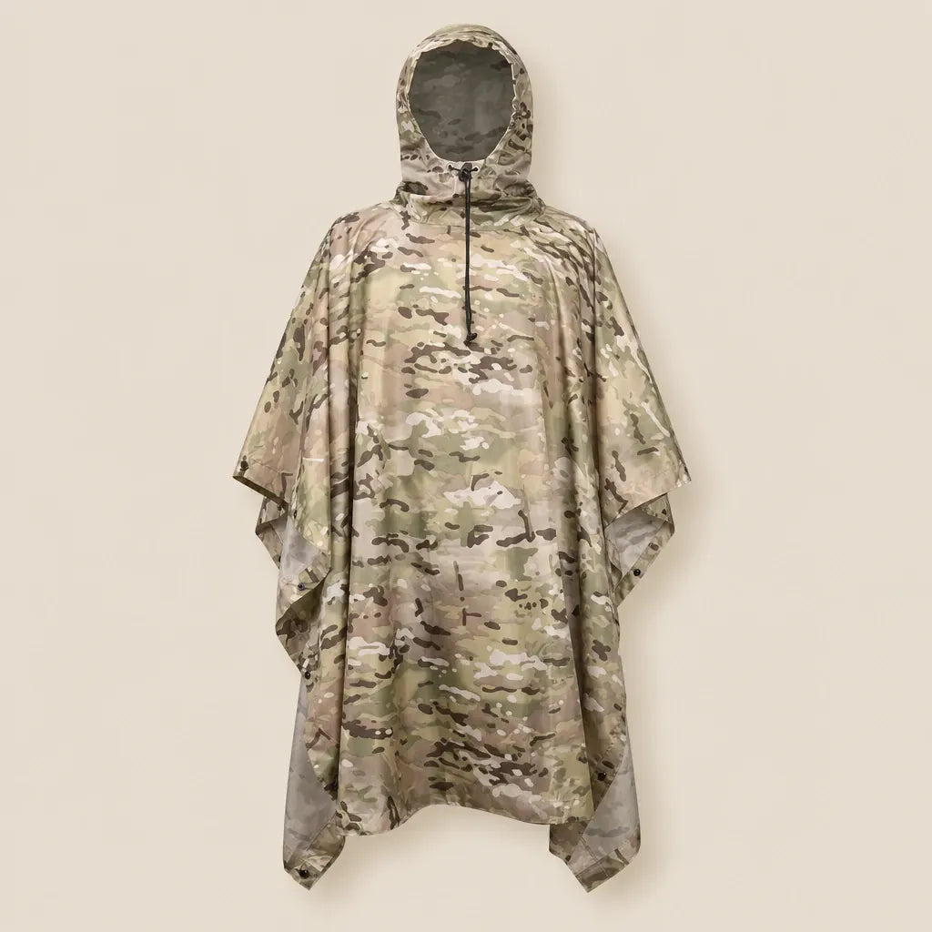 Ton poncho Poncho De Pluie Femme Randonnée Tactique Camouflage