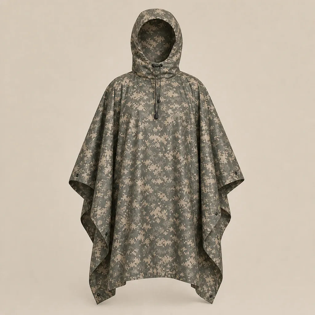 Ton poncho Poncho De Pluie Femme Randonnée Tactique Camouflage