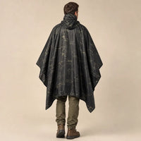 Ton poncho Poncho De Pluie Noir Camouflage Multifonctionnel