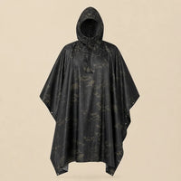 Ton poncho Poncho De Pluie Noir Camouflage Multifonctionnel